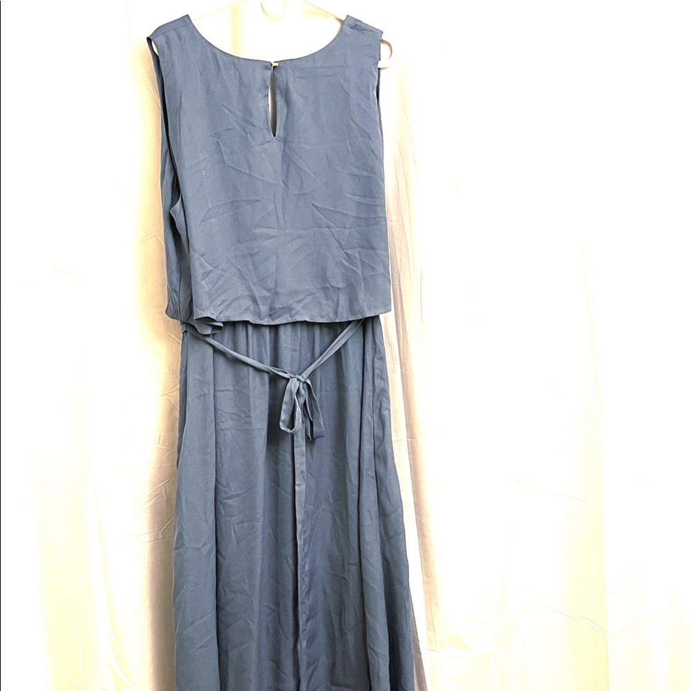 Cato Women's Plus Dress Summer Spring Blue 22W 24W